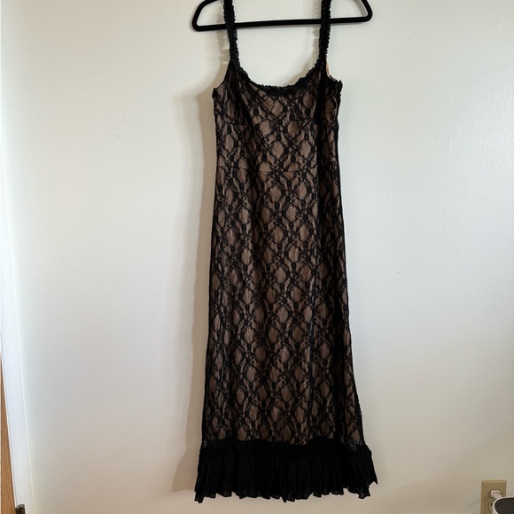 Lace patchwork cami midi dress - Picture 2 of 3